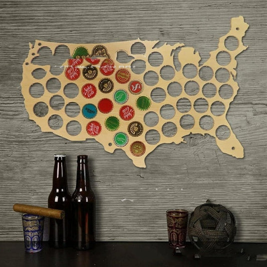 Beer Map Globe Cap Collections Travel Map Beer Cap Display Gift For Beer Aficionado Gift For Him Brewery Lovers Gift Saor Style