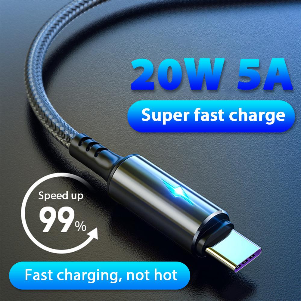 USB Type C Cable For iPhone Huawei Xiaomi Redmi Samsung S20 S10 SP Pink Iolaus