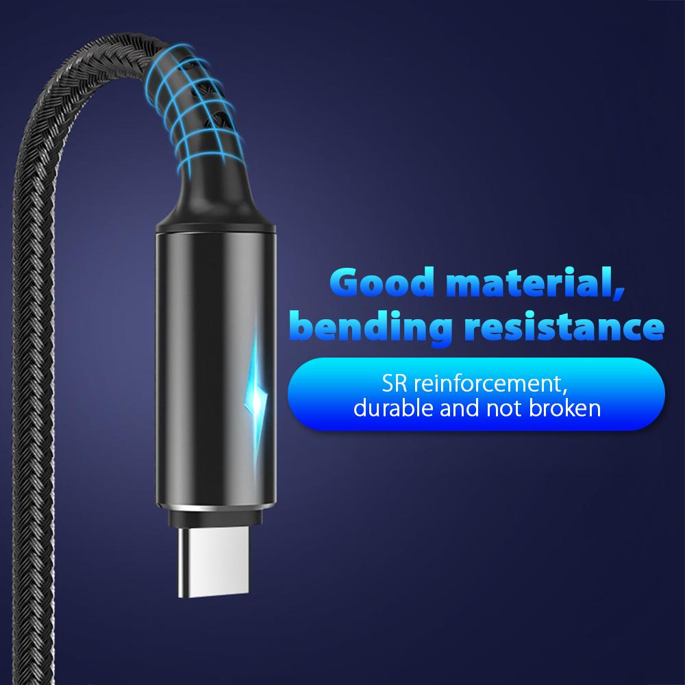USB Type C Cable For iPhone Huawei Xiaomi Redmi Samsung S20 S10 SP Pink Iolaus