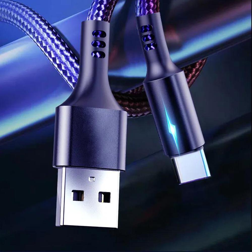 USB Type C Cable For iPhone Huawei Xiaomi Redmi Samsung S20 S10 SP Pink Iolaus