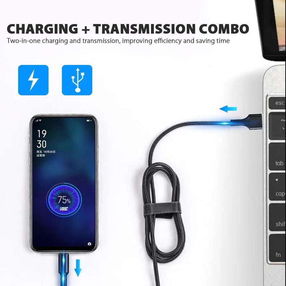 USB Type C Cable For iPhone Huawei Xiaomi Redmi Samsung S20 S10 SP Pink Iolaus