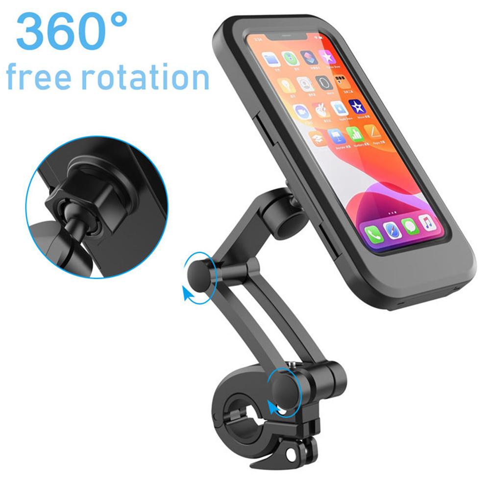 360° free rotation Folding waterproof mobile phone protection bracket Pink Iolaus