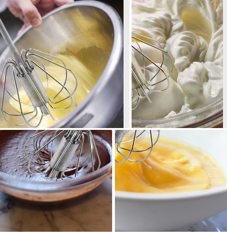 Stainless Steel Semi Automatic Egg Beater Kitchen Tools Hand Held GND Products