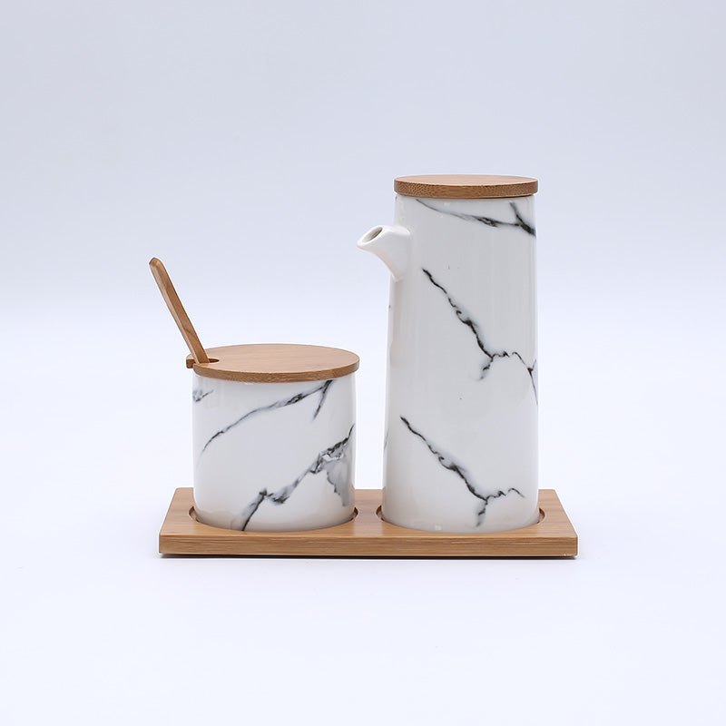 Marbled Ceramic Seasoning Spice Jar
