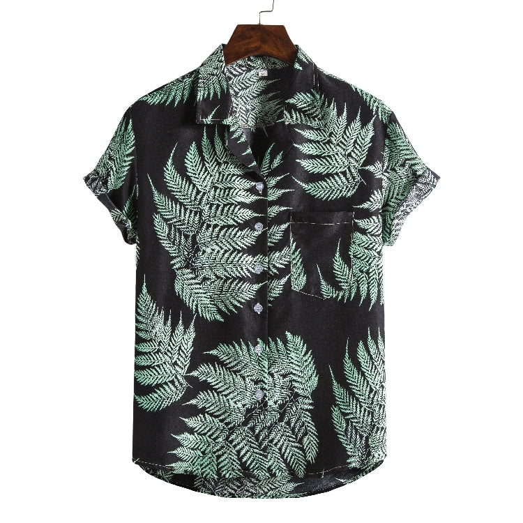 Men Short sleeved beach shirts men New printed T shirt Saor Style