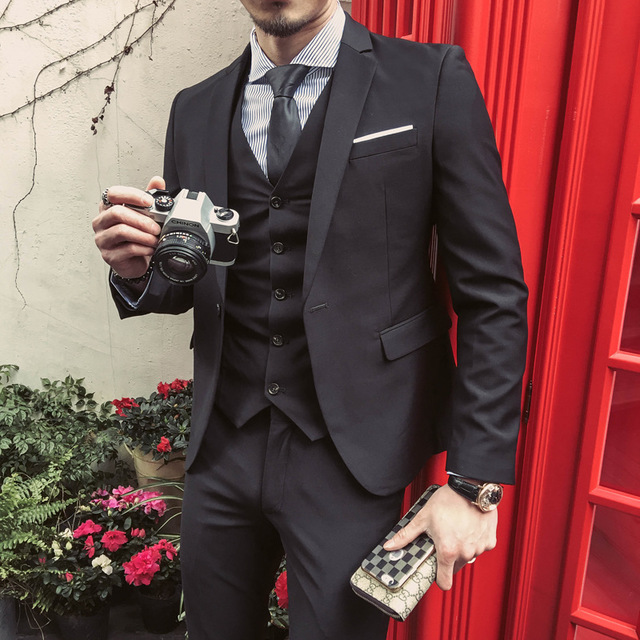 Casual suit business dress bridegroom wedding dress Saor Style