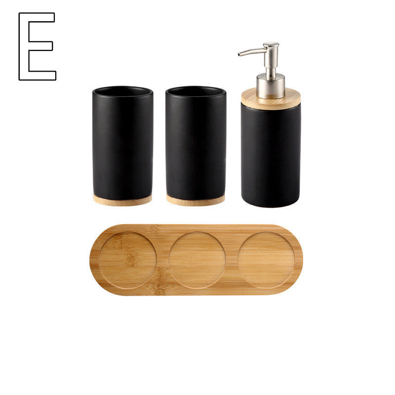 Household Ceramic Soap Dispenser and Cup