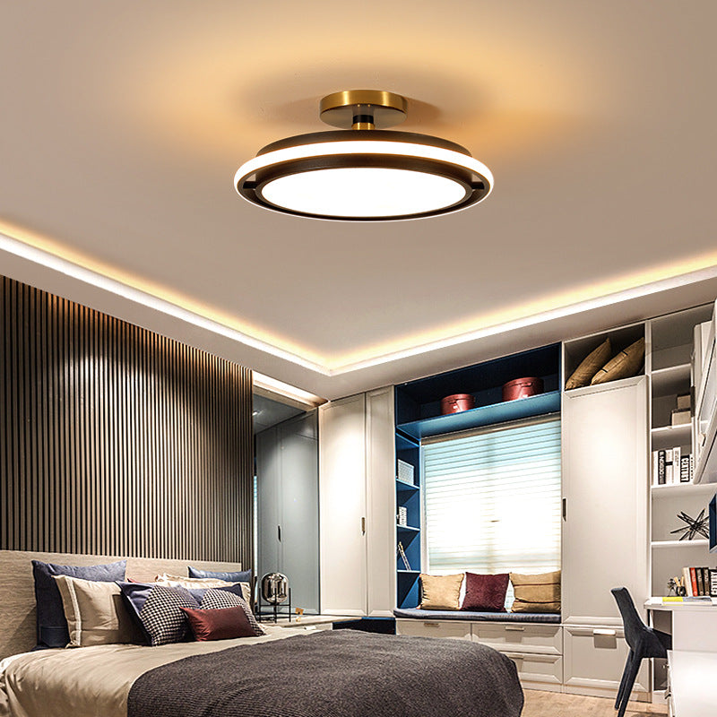 Bedroom Light Nordic Simple Modern Light Luxury Creative Round Led Ceiling Light Restaurant Designer Master Bedroom Room Light GND Products
