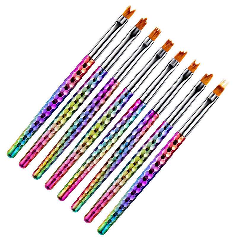 8Pcs set of painted nail art flower brush petal pen GND Products
