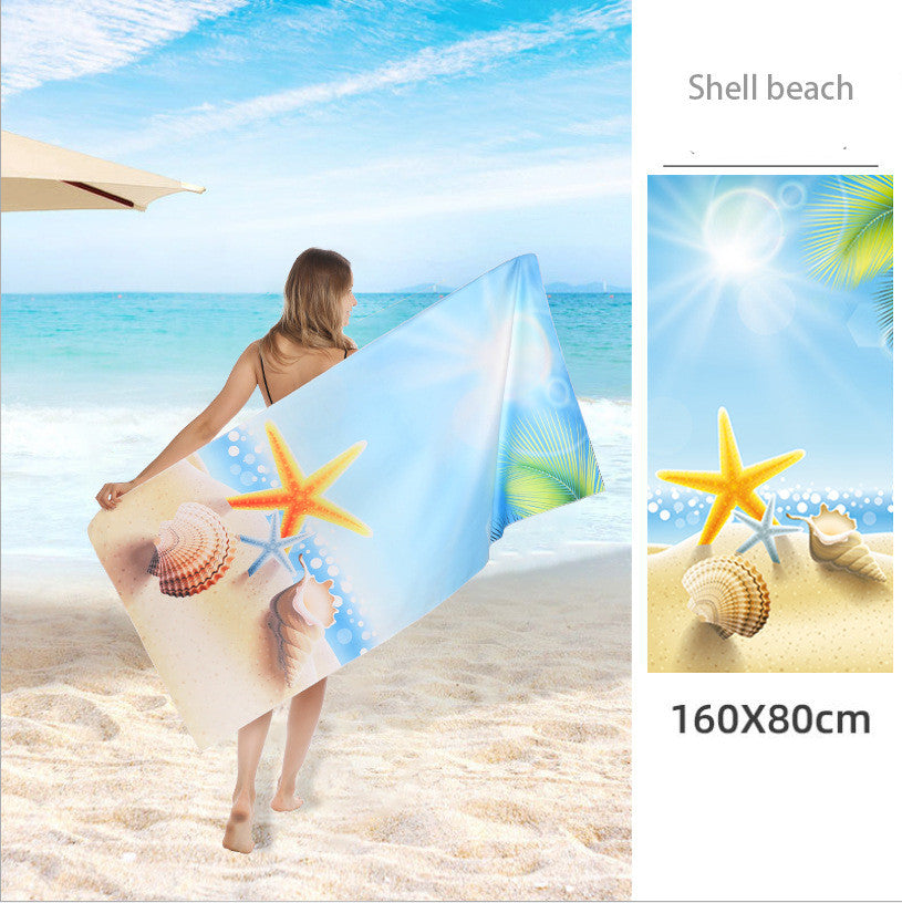 Double Sided Fleece Printed Beach Towel Microfiber Beach Towel Saor Style