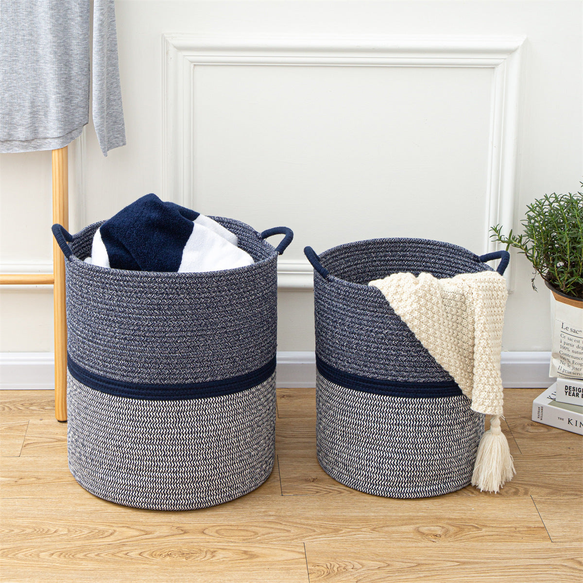 Cotton Dirty Clothes Storage Basket