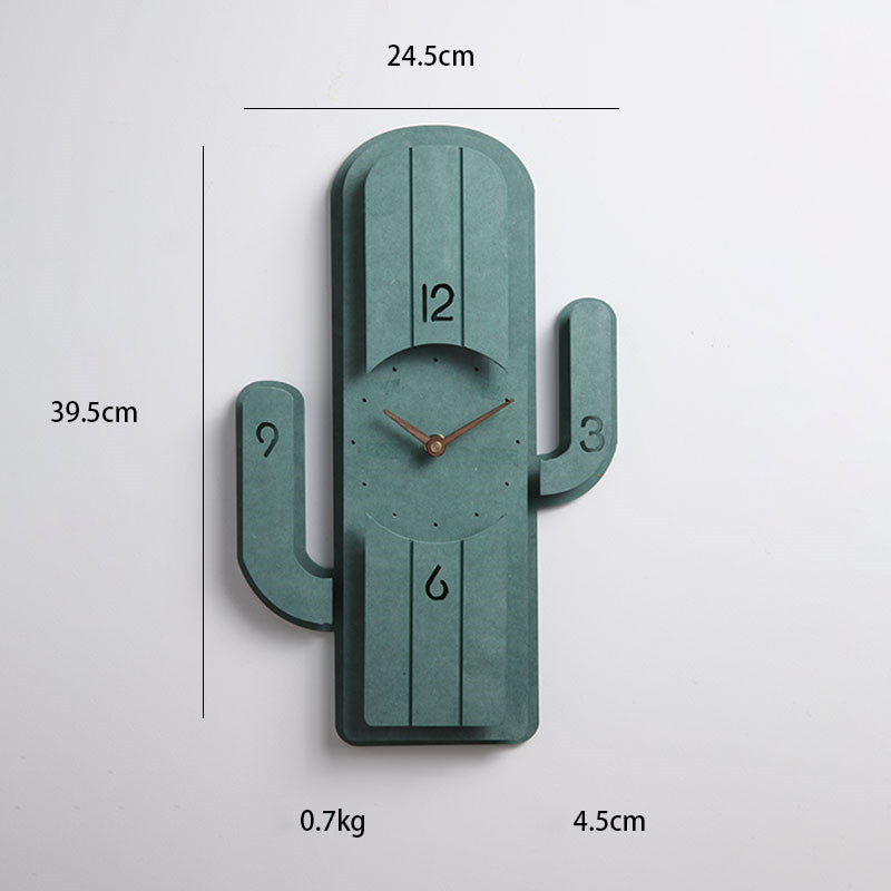 Wooden Clock Wall Clock Living Room Personality Creativity