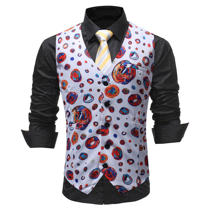 Men's Casual Men's Suit Vest Formal Wear Wedding Saor Style