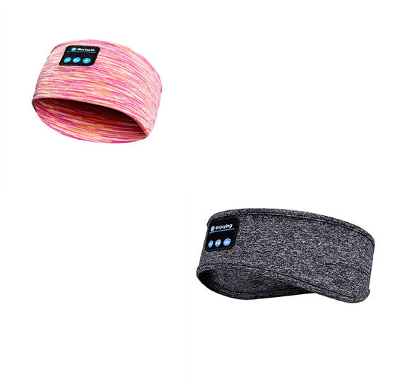 Wireless Bluetooth Sleeping Headphones Headband Thin Soft Elastic Comfortable Music Ear Phones Eye Mask For Side Sleeper Sports GND Products