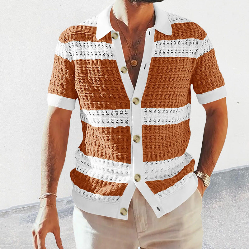 Summer Collar Shirts Men Casual Formal Saor Style