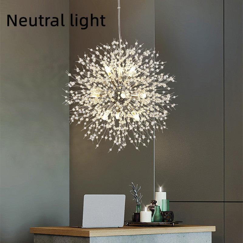 Dandelion Crystal Chandelier Restaurant Bedroom Clothing Shop Lighting GND Products