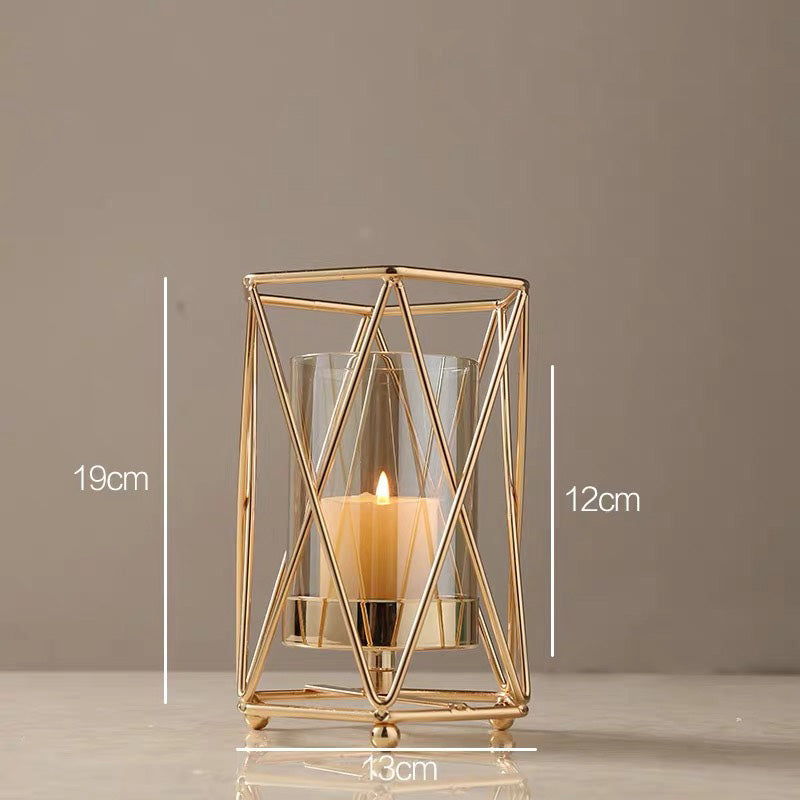 Cavalli Nordic Romantic Light Luxury Candle Holder Decoration Glass Aromatherapy GND Products