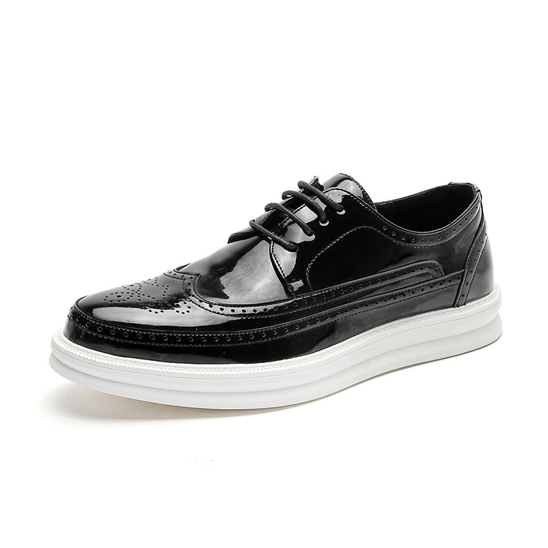 Mens Business Casual Korean Style Trendy British Mens Shoes Saor Style
