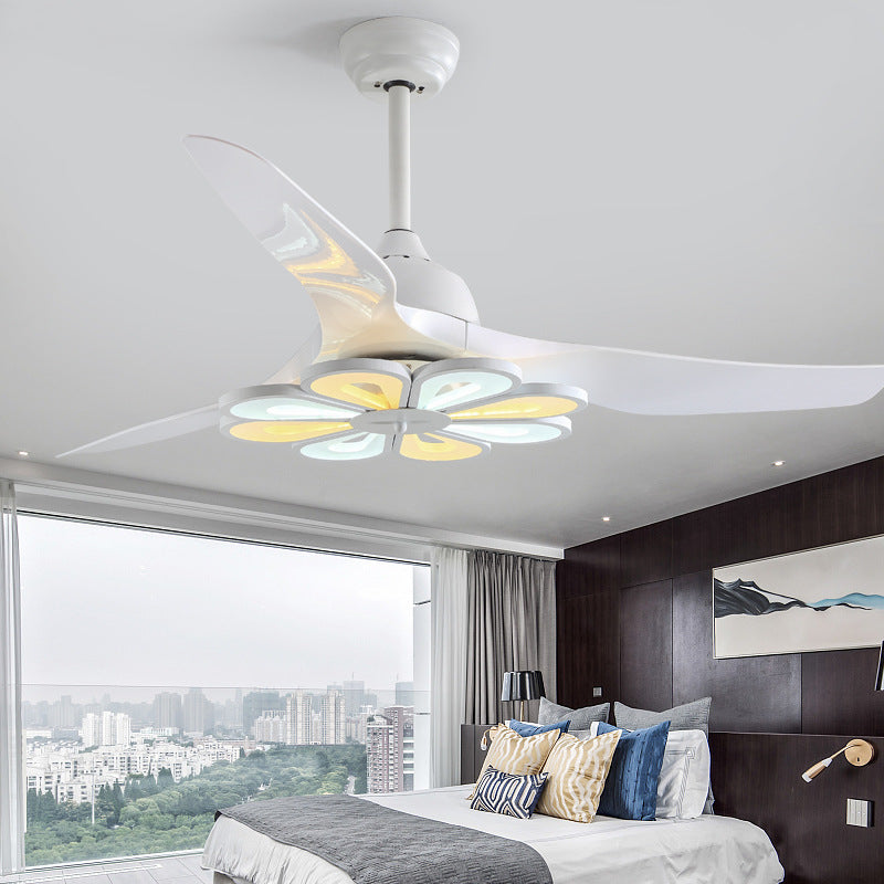 Nordic Modern Simple Frequency Conversion Ceiling Fan Light GND Products