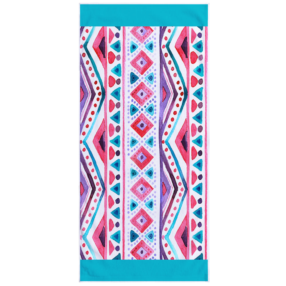 Microfiber Square Print Beach Towel Saor Style