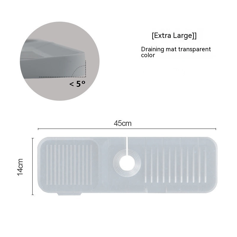 Silicone Faucet Pad Kitchen Gadgets Bathroom Mat Anti-splash Drain Pad Faucet Bottom Waterproof Thickening GND Products