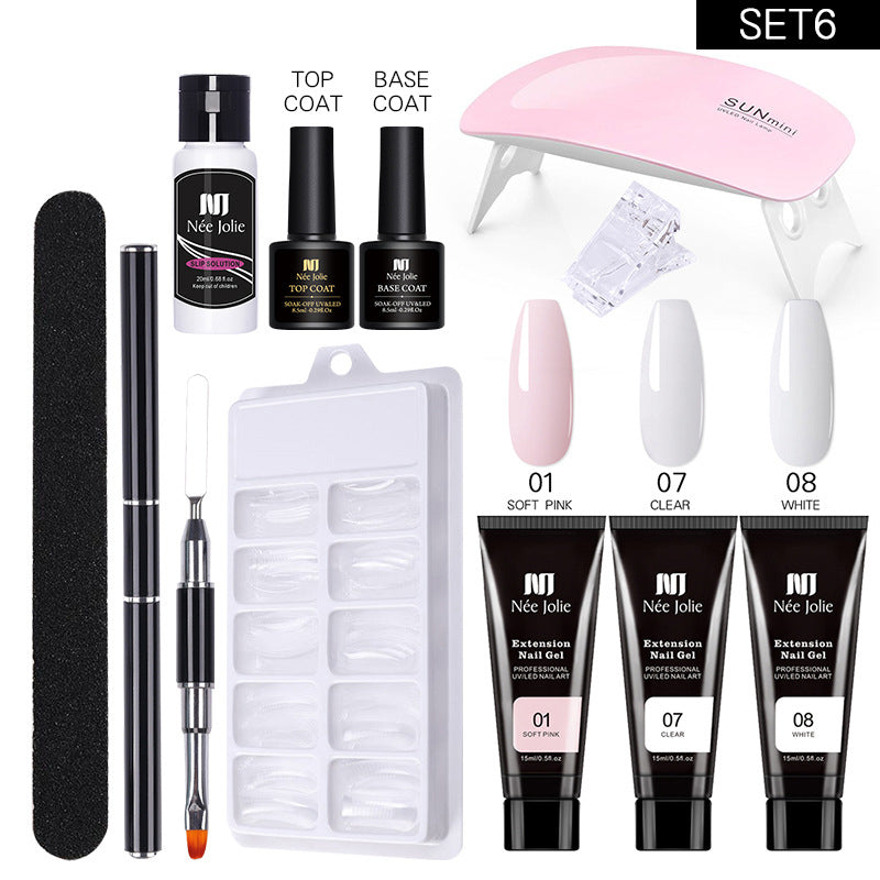 Nail Art Solid Extension Glue Long Crystal Model Crystal Glue Set GND Products