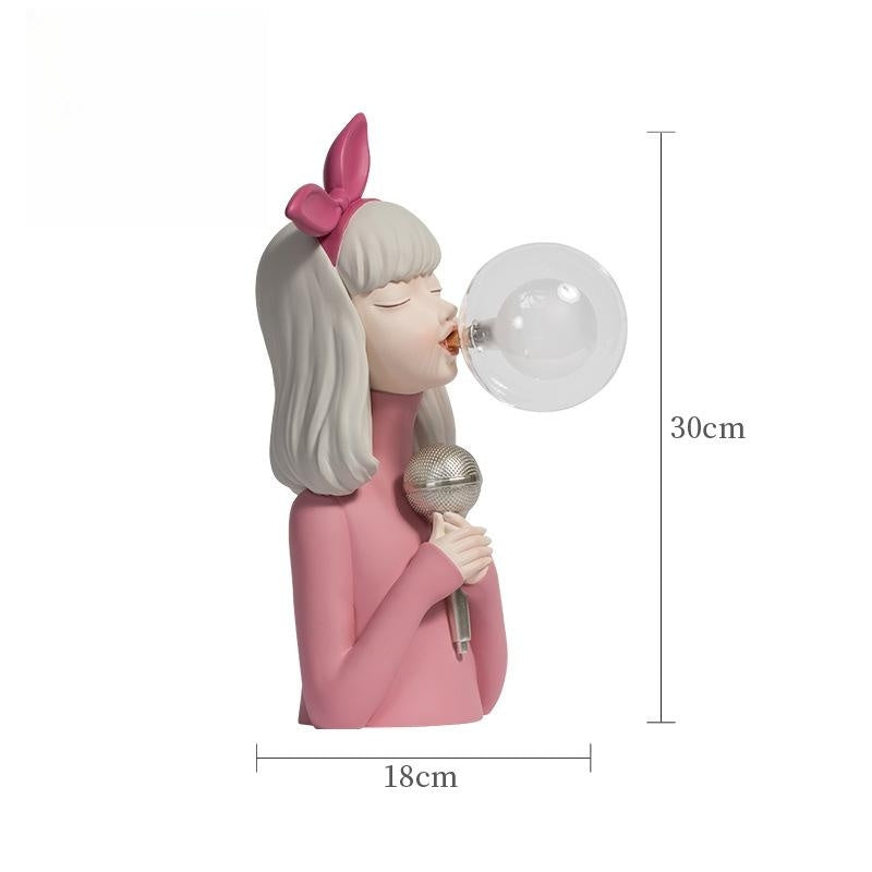Novelty Bedroom Nightlight Bubble Girl