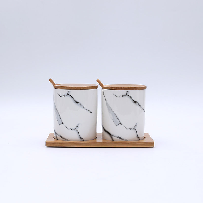 Marbled Ceramic Seasoning Spice Jar