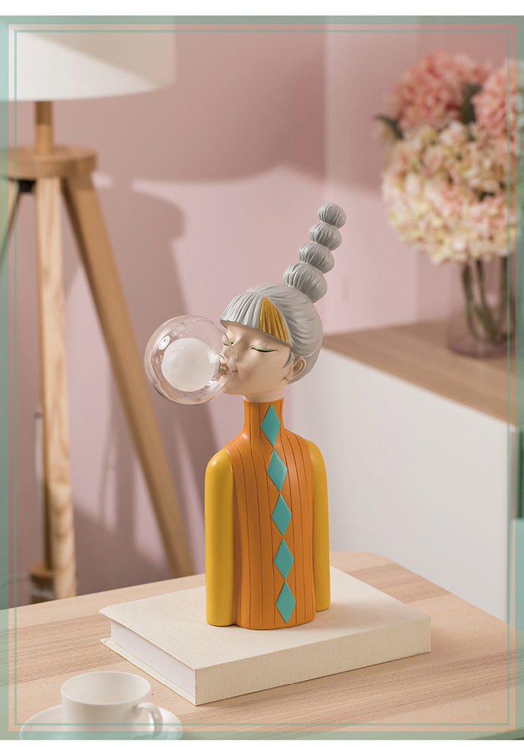 Novelty Bedroom Nightlight Bubble Girl