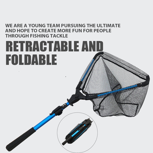 Aluminum Alloy Retractable Triangle Folding Hand Net Lure Fishing Net GND Products