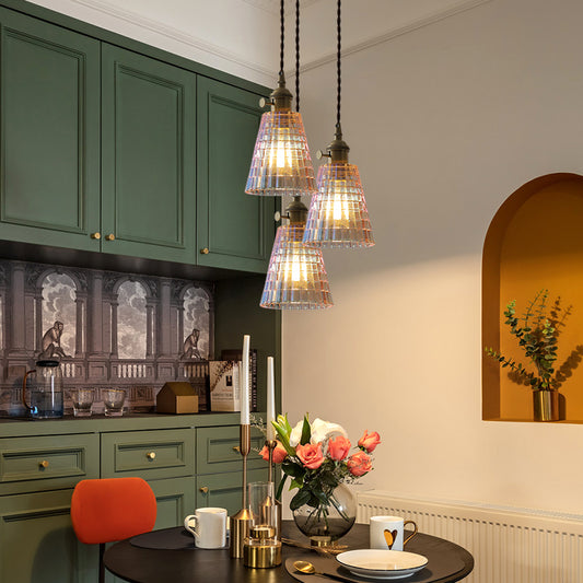 Brass-glass Shop Light Japanese Vintage Nordic Chandelier GND Products