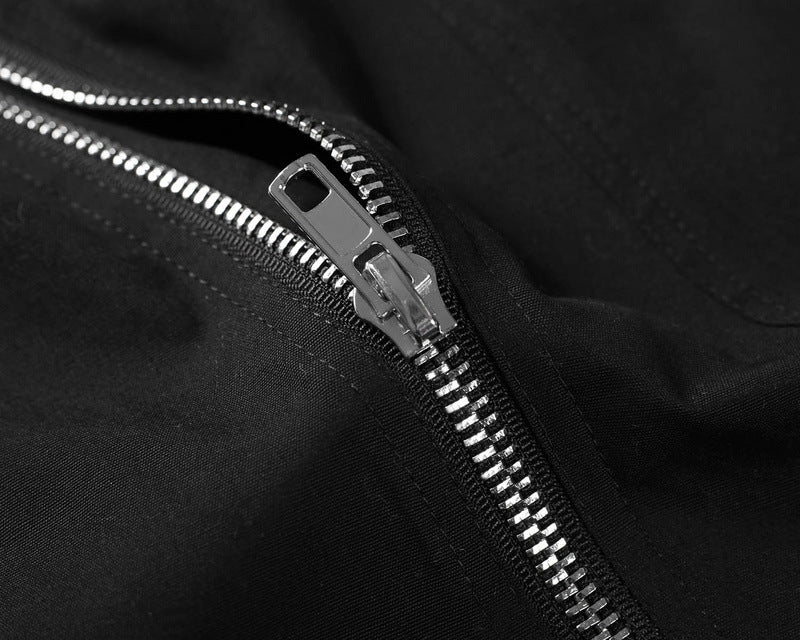 Classic big zipper shorts