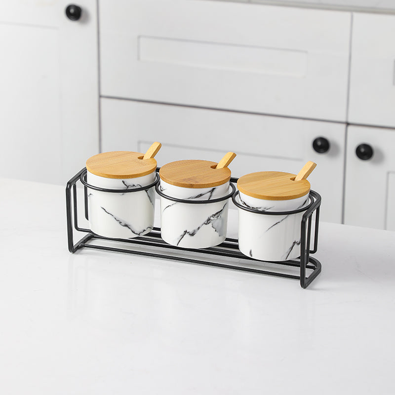 Marbled Ceramic Seasoning Spice Jar