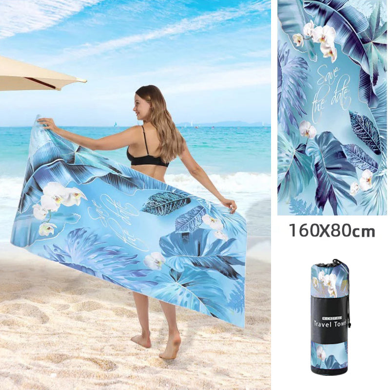 Double Sided Fleece Printed Beach Towel Microfiber Beach Towel Saor Style