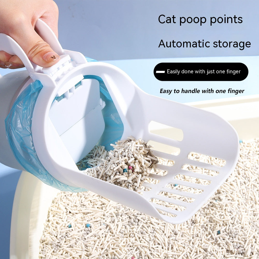 Upgrade Widen Cat Litter Shovel Scoop With Refill Bags Large Cat Litter Box Self Cleaning Cat Waste Bin System Pet Supplies Pet Products Saor Style