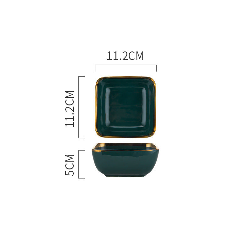 Square Decorative Ceramic Tableware