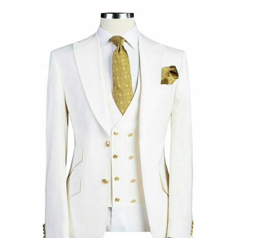 Three piece wedding dress suit Saor Style