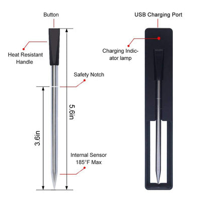 Bluetooth BBQ Thermometer Probe GND Products