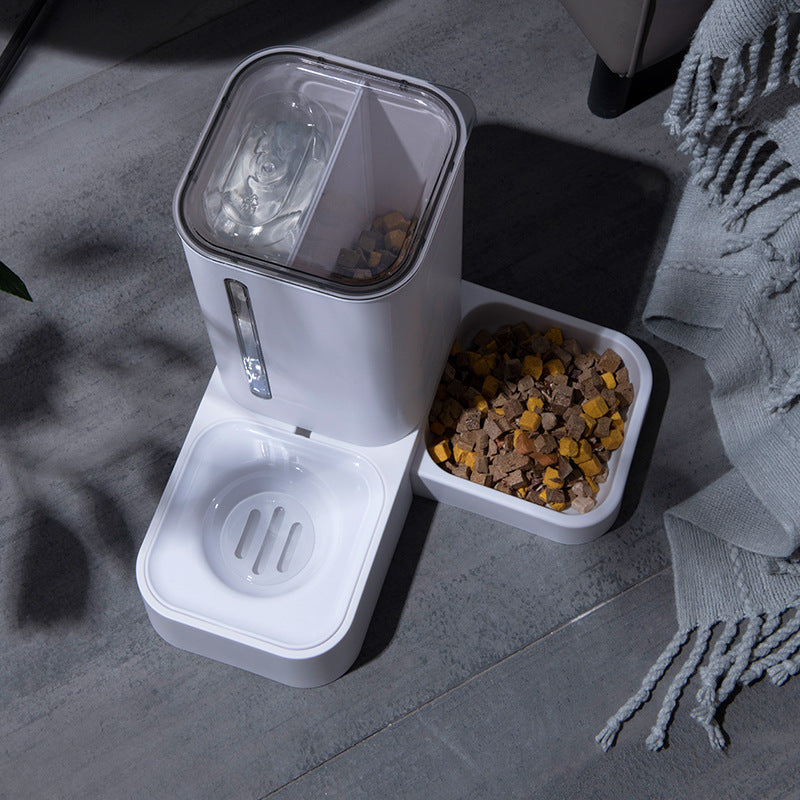 Pet Automatic Water Storage Double Plastic Pet Bowl Saor Style