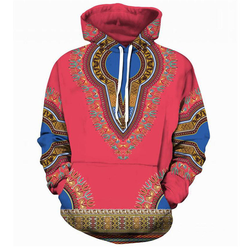 Men Hoodies Sweatshirts African folk-custom 3D Print Colourful