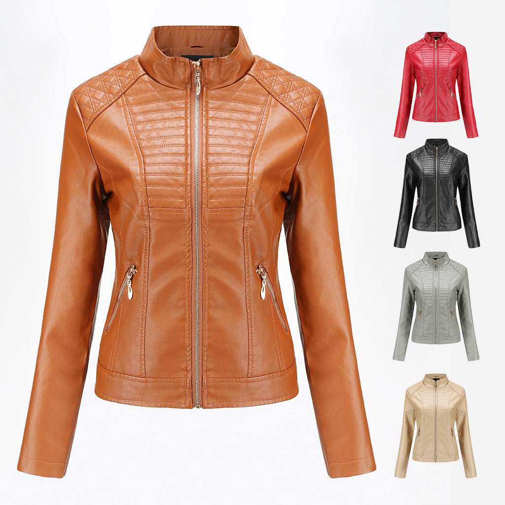 Women's motorcycle leather jacket Saor Style