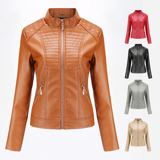 Women's motorcycle leather jacket Saor Style