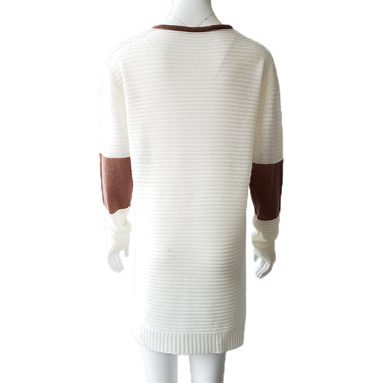 Knitted hollow sweater