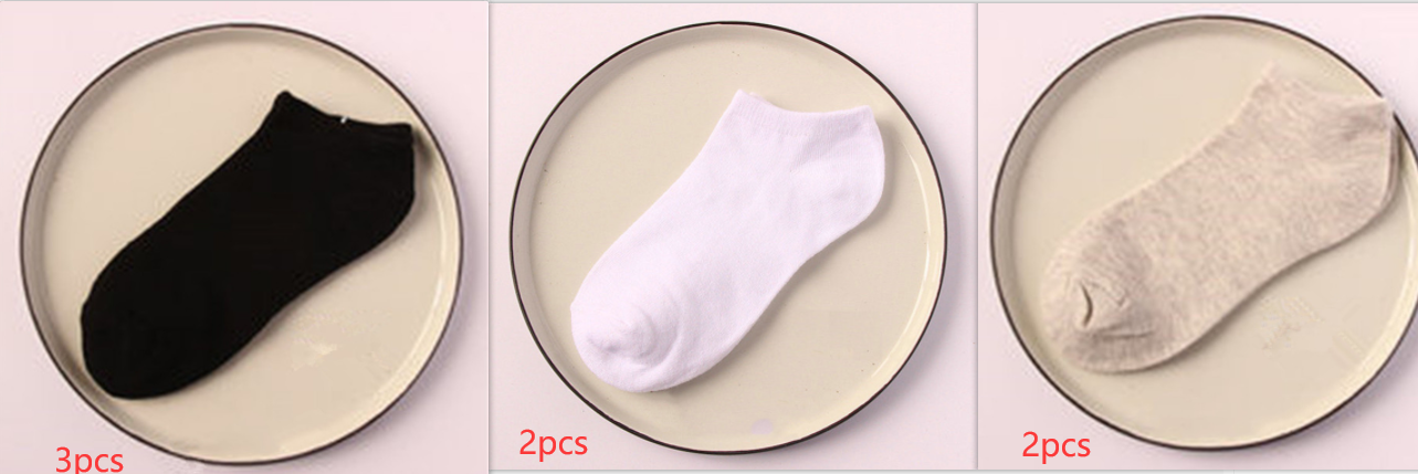 5 pairs of Short Socks Boat Socks Ladies Socks White Socks Student Socks