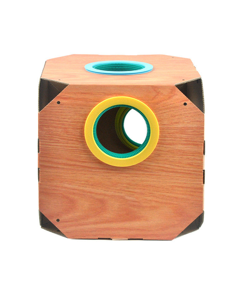 DIY Multipurpose Cat Hiding Box Toys with Cardboard Hair Removal GND Products