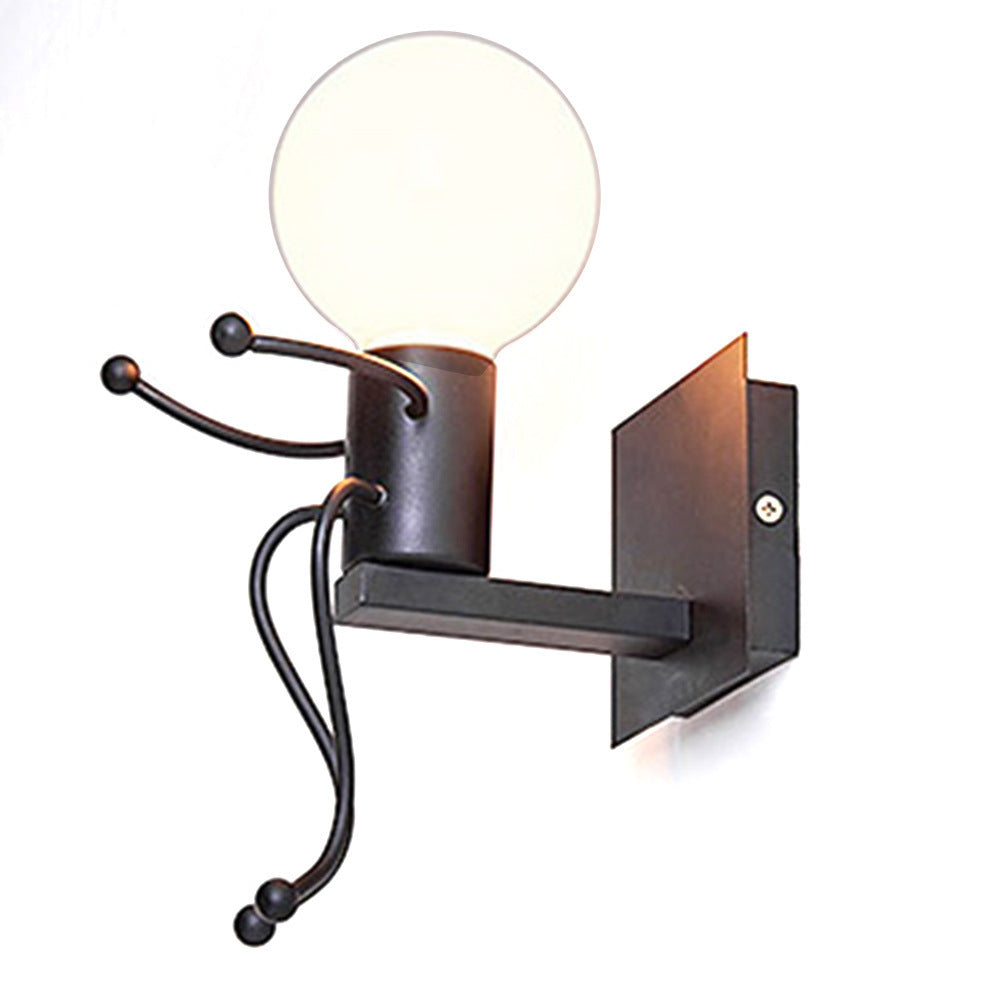 Modern Creative LED Wall Lamps Bedroom Bedside Lamp Nordic Iron Corridor Stairs Bar Restaurant Wall Light Child Room Decoration GND Products