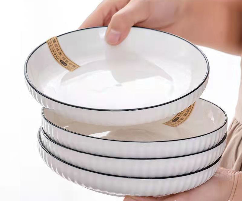 Japanese Deep Dish Nordic Creative Ceramic Tableware Saor Style