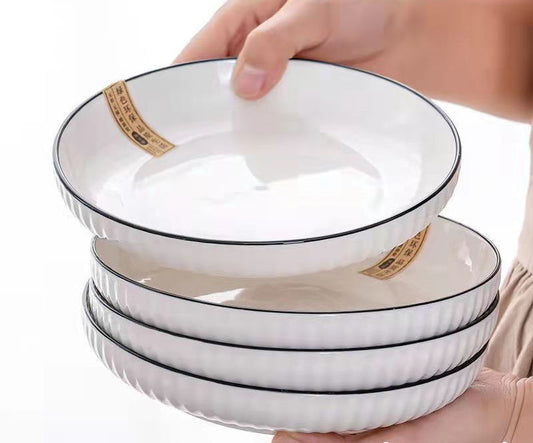 Japanese Deep Dish Nordic Creative Ceramic Tableware Saor Style