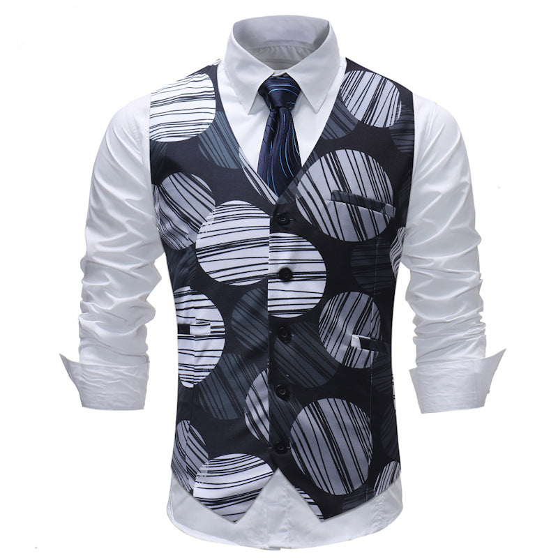 Men's Casual Men's Suit Vest Formal Wear Wedding Saor Style