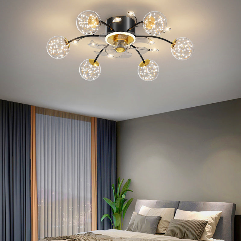 New Nordic Star Fan Lamp Is Light Luxurious And Modern GND Products